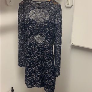 Lace long sleeve dress